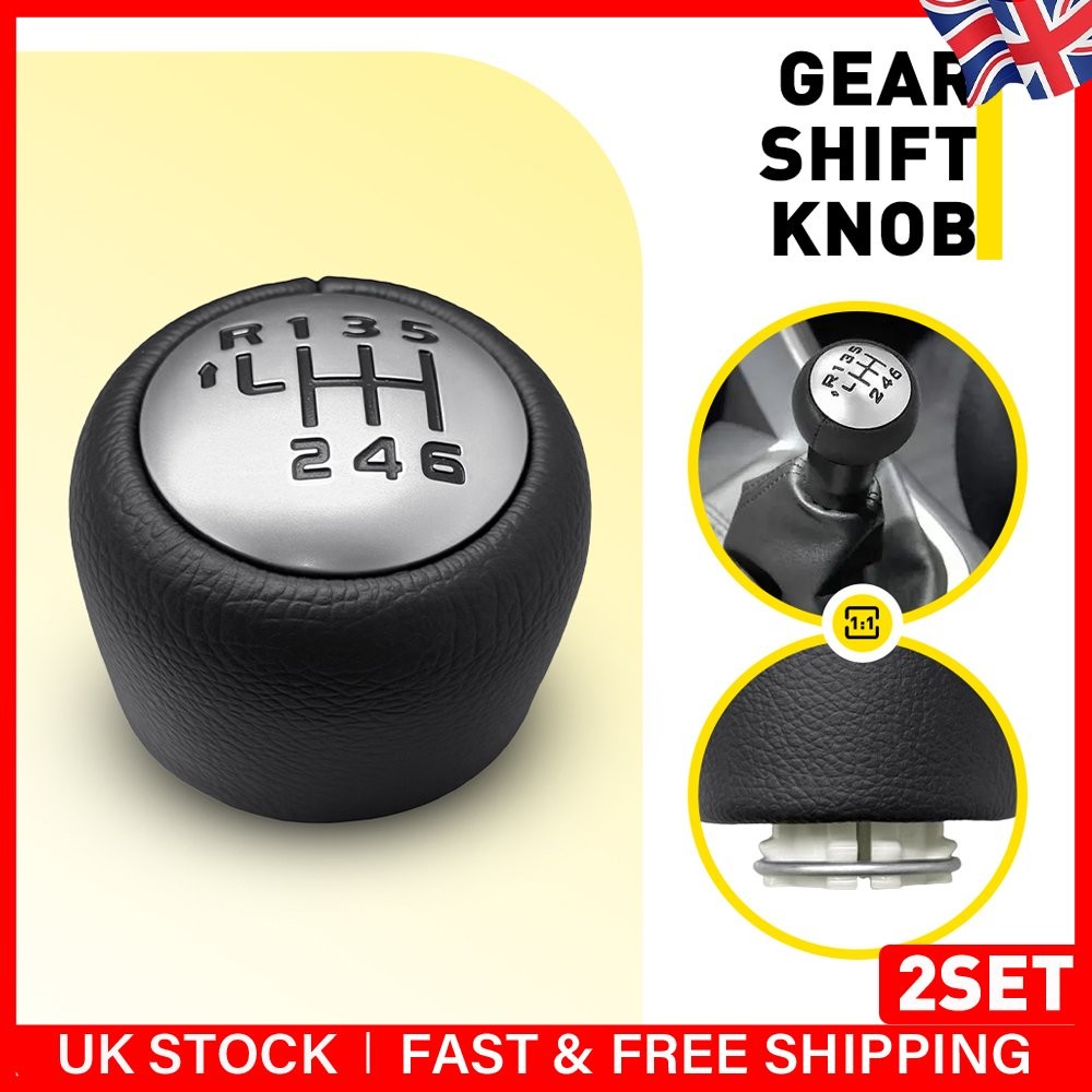 2403AH 6 Speed Manual Gear Shift Knob Lever Shifter For Peugeot Partner 08-13 2x