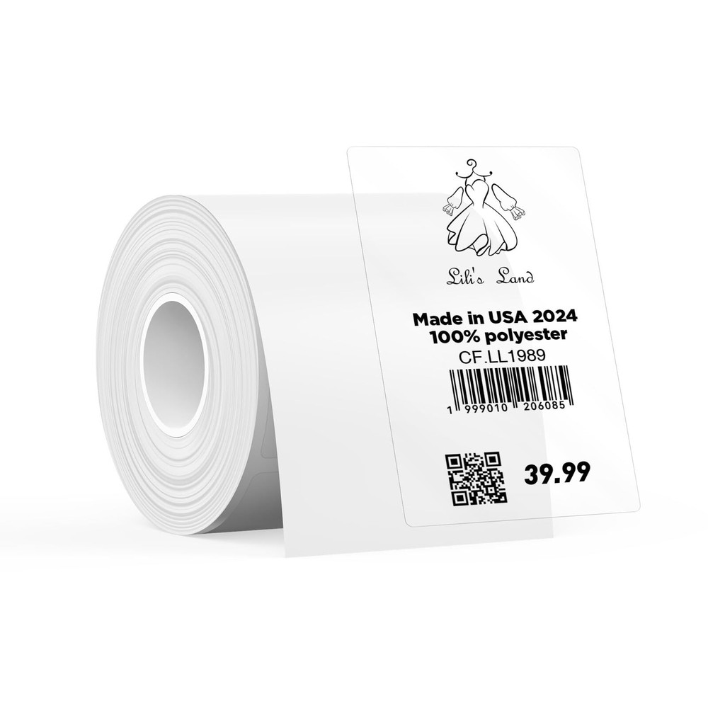 T50M Label Maker Tape Adapted Label Print Paper Refill Transparent Size 1.96'...