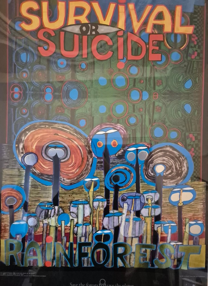 Friedensreich Hundertwasser (1928-2000) Original Poster Offset 106x81cm