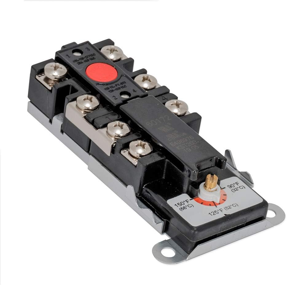 Double Throw Upper Element Thermostat 60172N for Water Heaters - Black-image