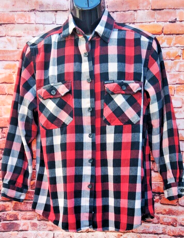 Woolrich Brand Flannel Shirt/Light Jacket Red/Black/White