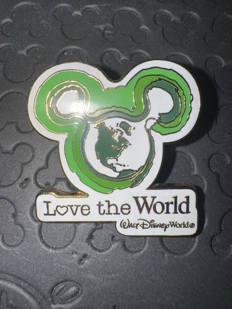 Disney World - Love Our World - Mickey Mouse Head Ears Icon Pin