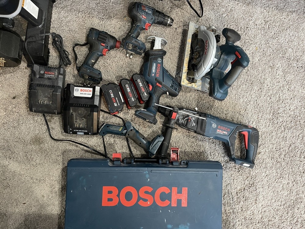 Bosch 18 Volt Brushless Tool Lot of 11