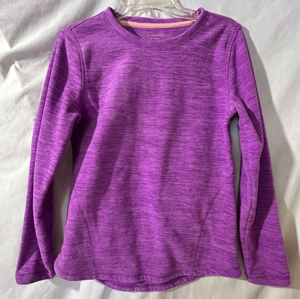 Tek Gear Purple Women's Pullover Fleece long sleeve size Medium