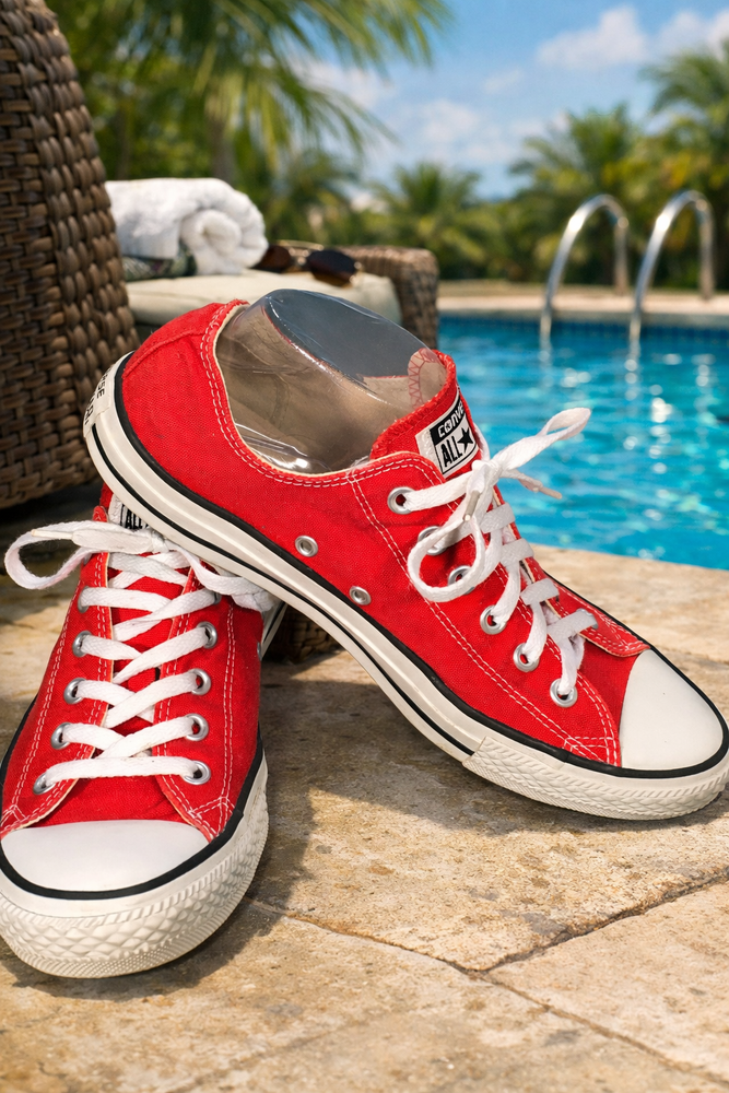 Converse Chuck Taylor All Star Red Low Top Canvas Sneakers M9696 Mens 8 W10