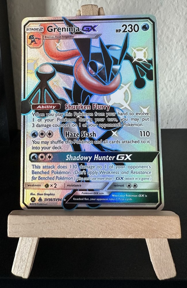 Greninja GX SV56/SV94 Shiny Rare Holo Hidden Fates Sun & Moon 2019 NM