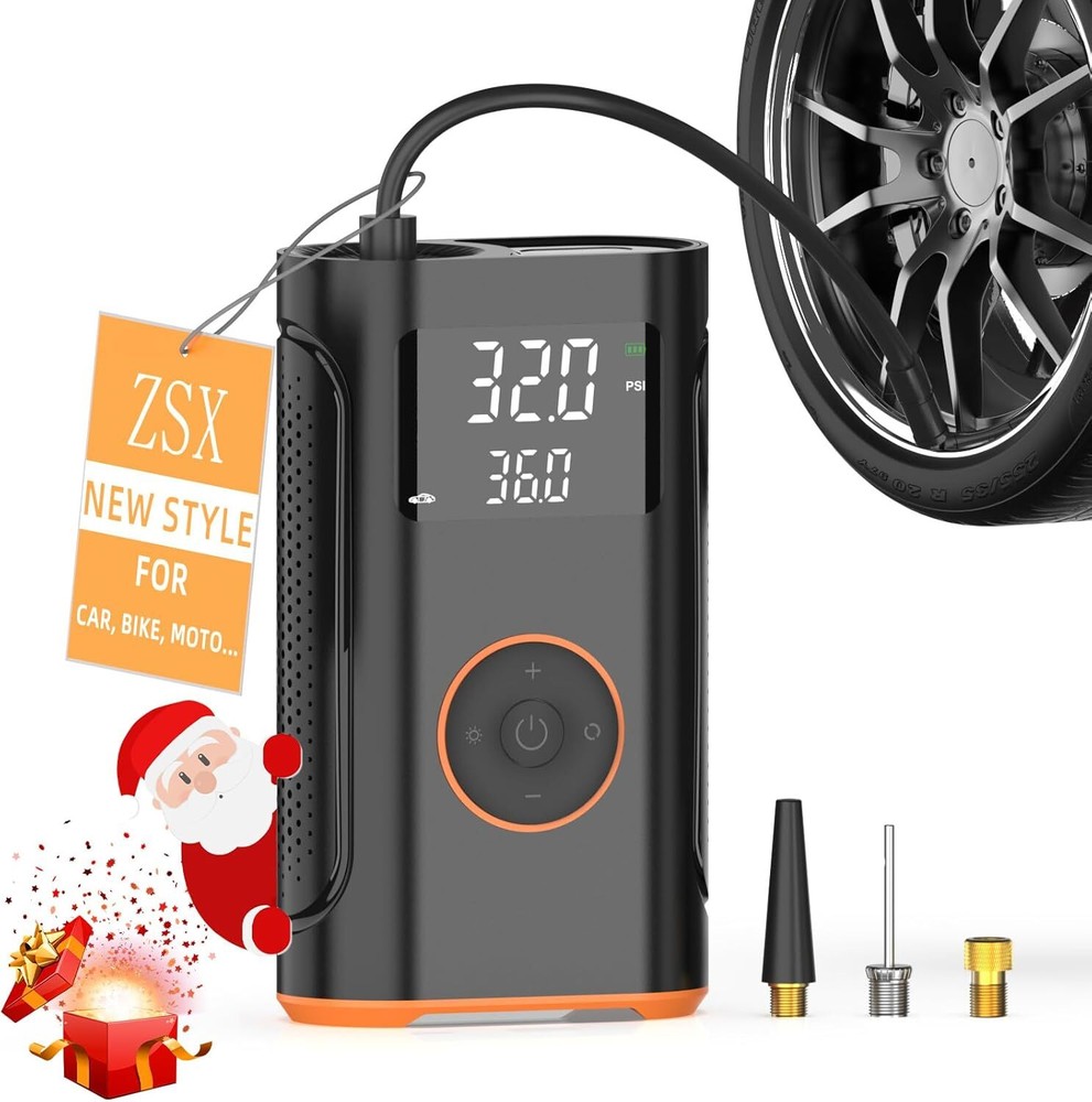 New Upgraded Tire Inflator Portable Air Compressor-160 PSI Air Pump with Memory