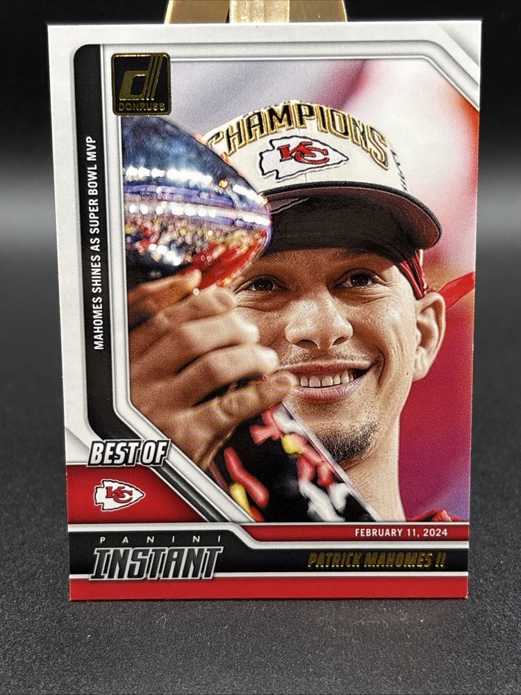 2023 Panini Instant Patrick Mahomes 3rd Super Bowl MVP Chiefs SP 1662
