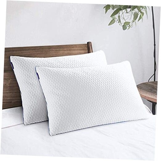 Pillows for Sleeping 2 Pack Cooling Shredded Memory Queen Size (Pack of 2)