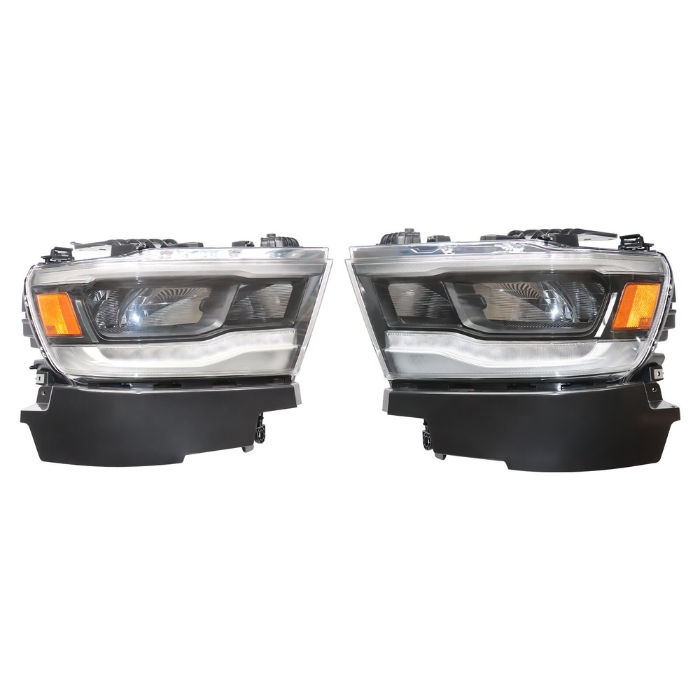 Pair For 2019-2021 Dodge Ram 1500 Full LED Headlights Headlamps Set w/DRL LH&RH