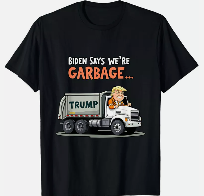Donald Trump Rides In Garbage Truck US Election 2024 Unisex T-Shirt