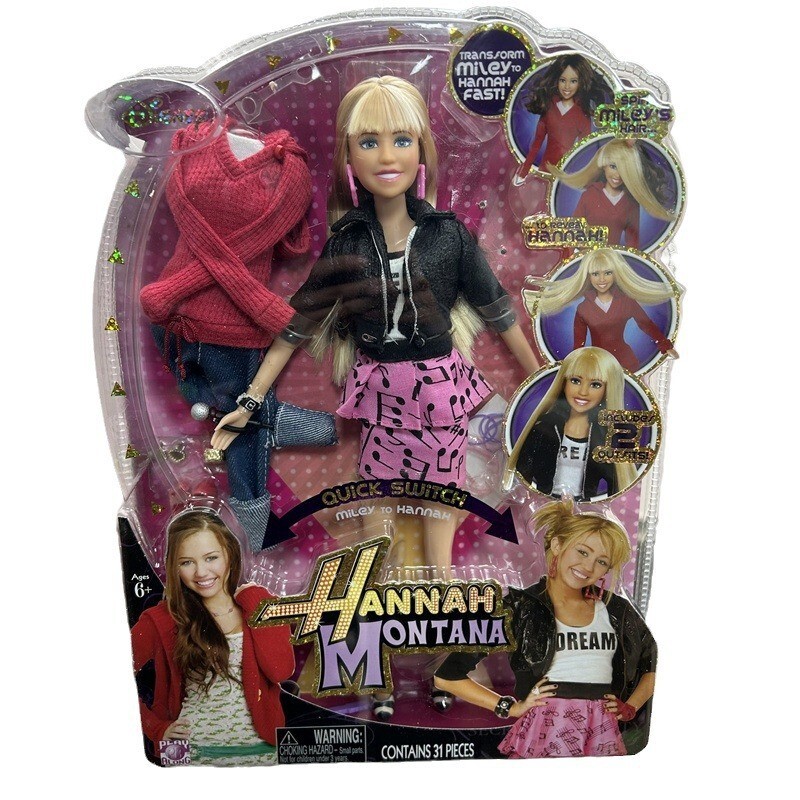 Hannah Montana Fashion Princess Doll Convertible Joint Girl Toy