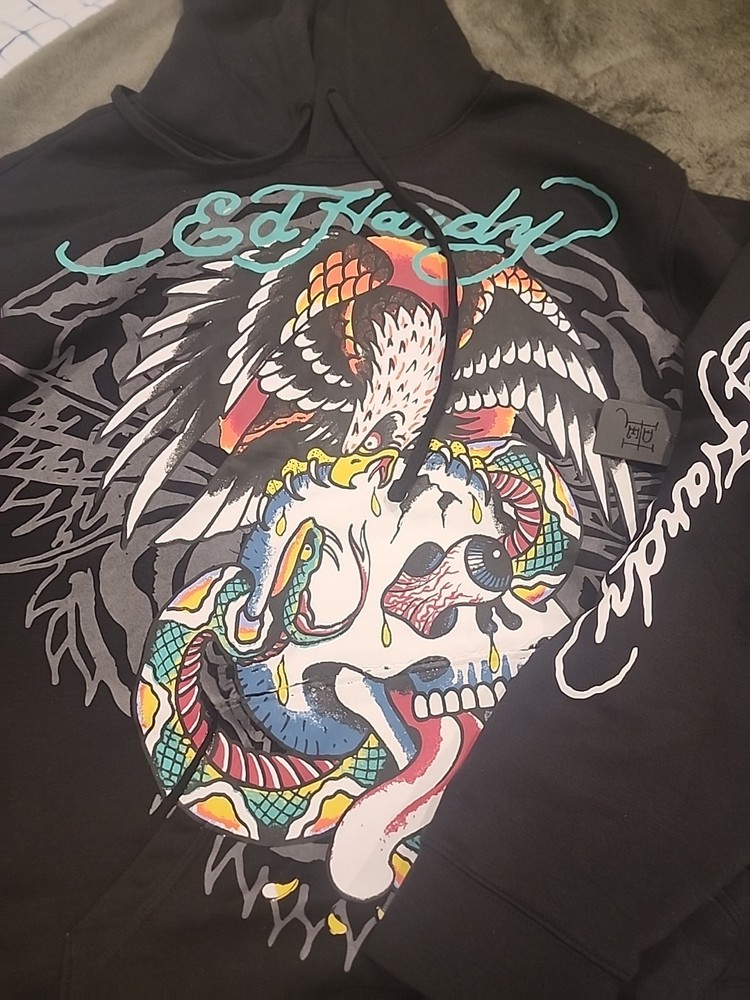 Ed Hardy Oversized Hoodie in XXL Size
