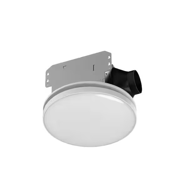 80-110 CFM Round Ceiling Mount Bathroom Exhaust Fan for Side Installation