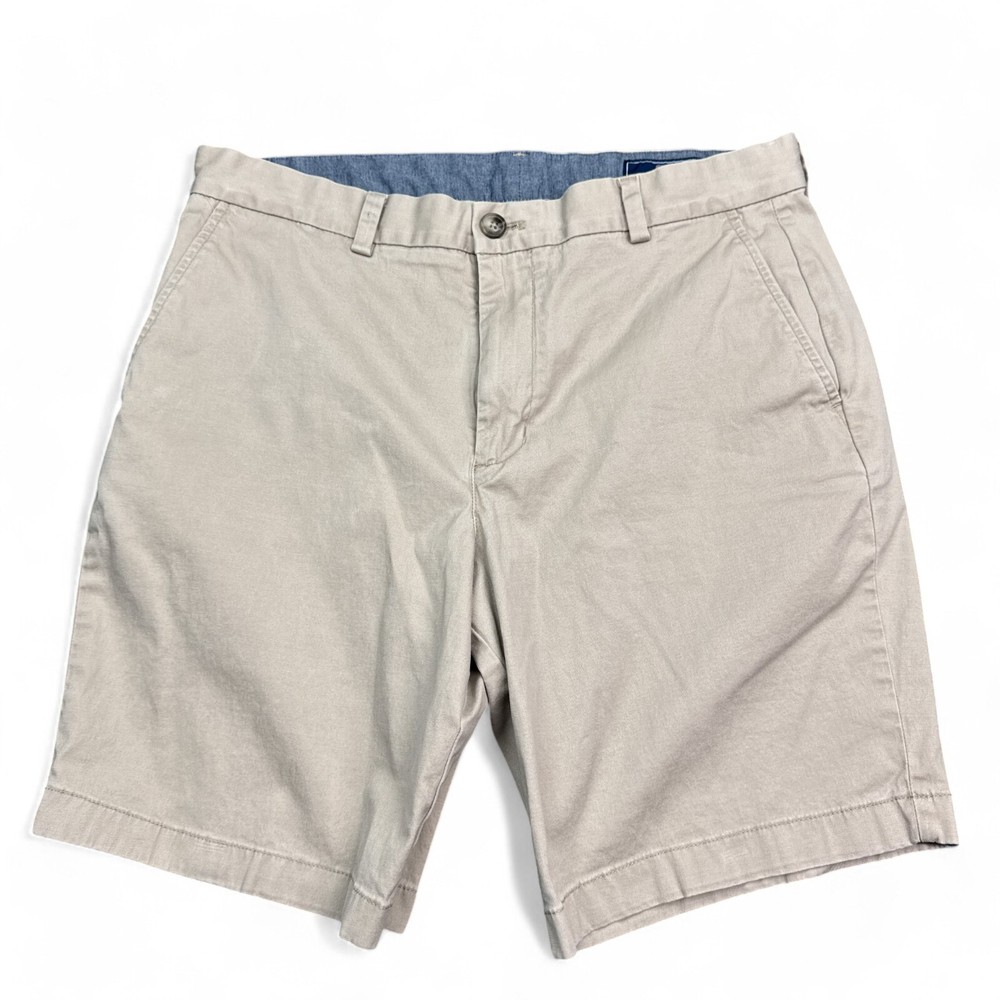 Vineayrd Vines Chino Shorts Mens Size 33 Tan Khaki Flat Front Stretch Casual