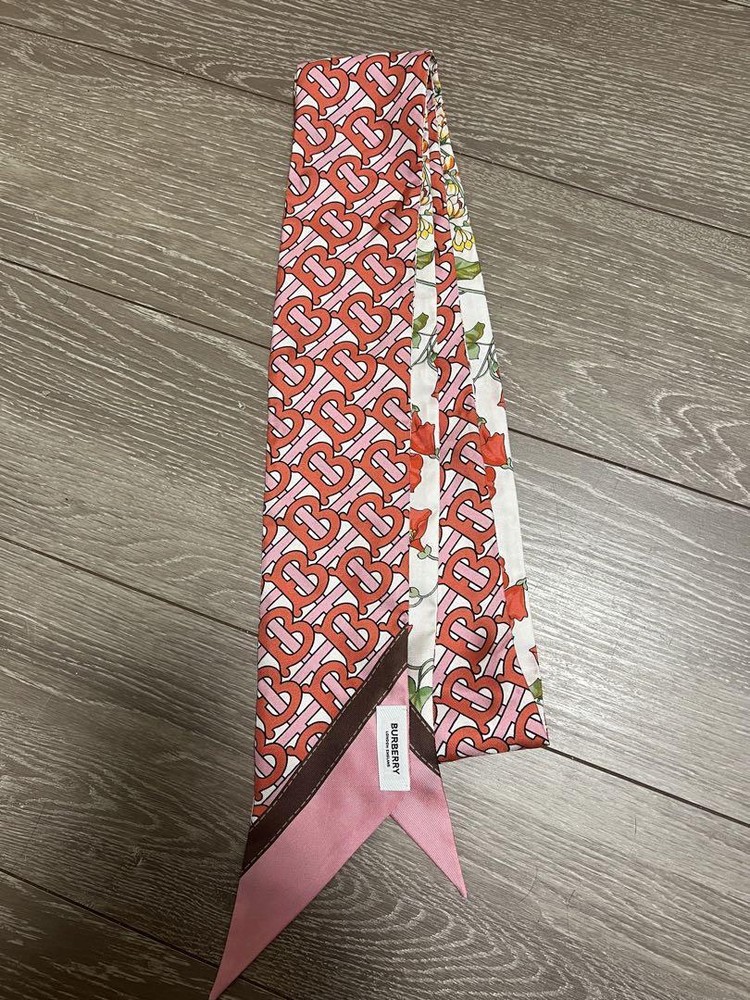 Burberry Silk Scarf Long Women Scarf Accessory Original LTD Collection