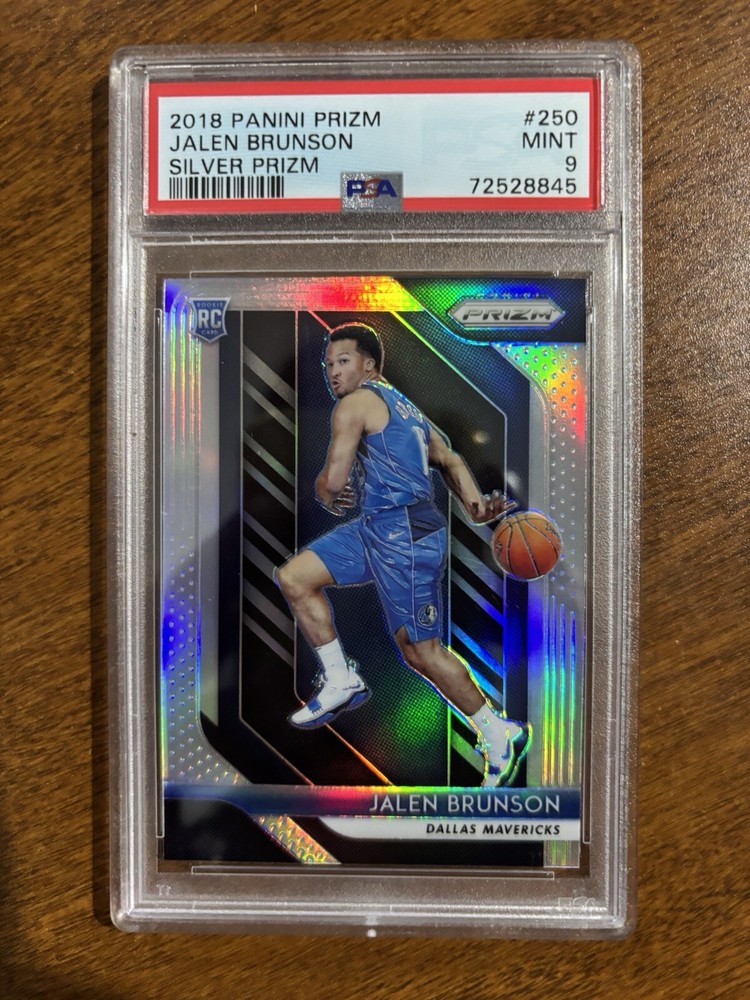 ✨Jalen Brunson - 2018-19 Panini Prizm SILVER Prizm #250 RC PSA 9 MINT Mavericks