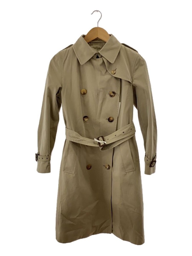 Grenfell Trench Coat/36/Cotton/Beg/Plain/Made In England/Made England/Check 3944