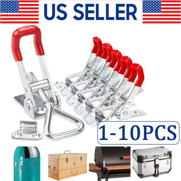 Steel Toggle Latch Catch Adjustable Lock Clamp Anti-rust Clip For Box Case lot