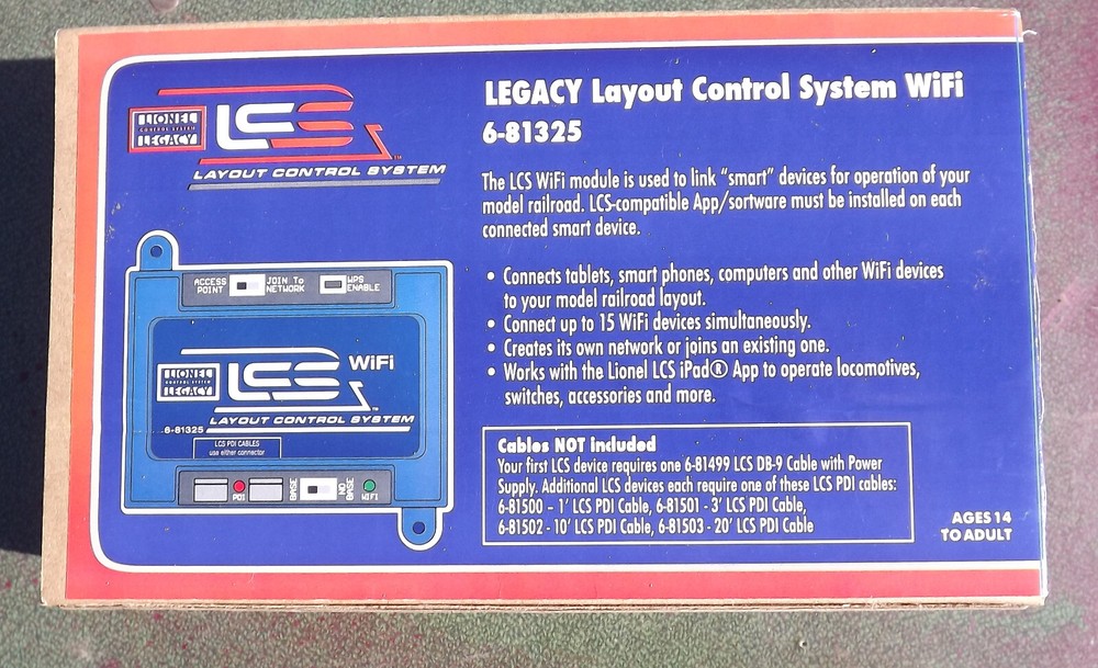 Lionel Legacy WiFi Control Module 6-81325 MIB for Train Layouts