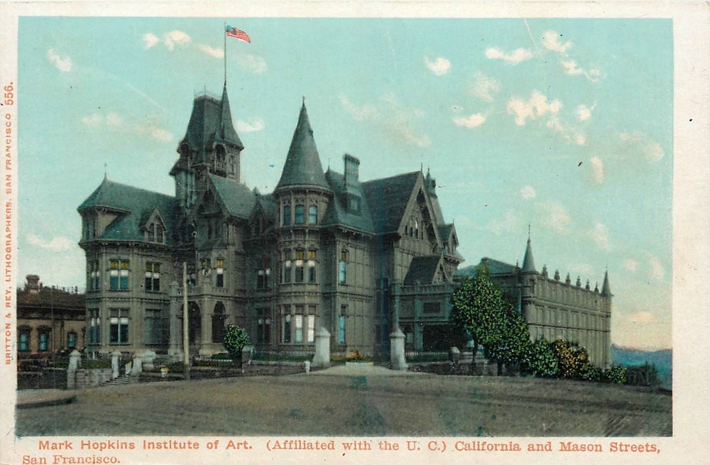 C1905 San Francisco California Mark Hopkins Institute Britton Postcard 25-11558