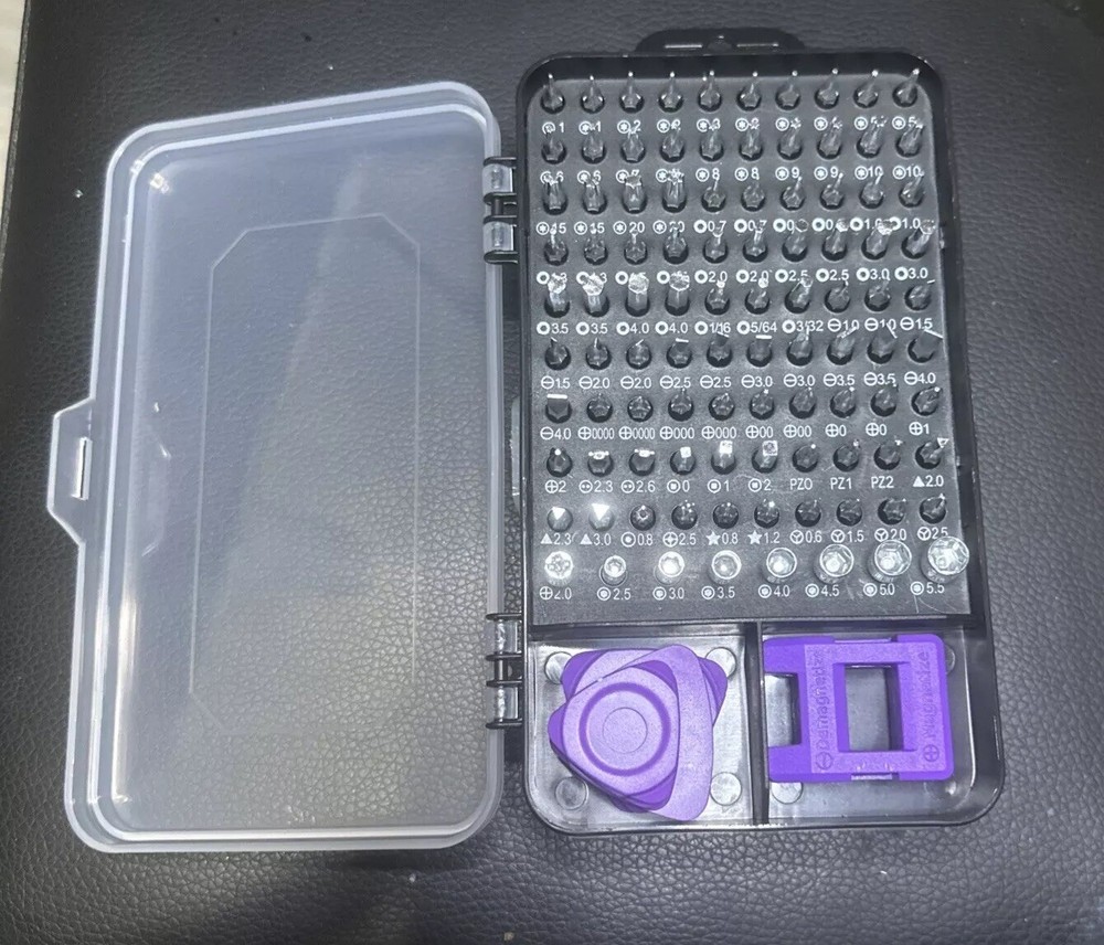 115-piece magnetic precision screwdriver set with durable case