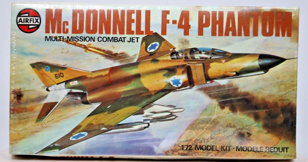 AIRFIX 1:72 Scale F4 Phantom Model Kit for Aviation Enthusiasts
