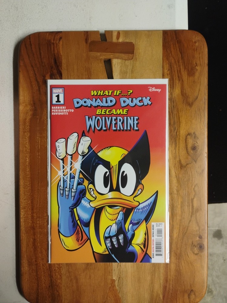 Donald Duck as Wolverine Issue 1 2024 Superhero Comic