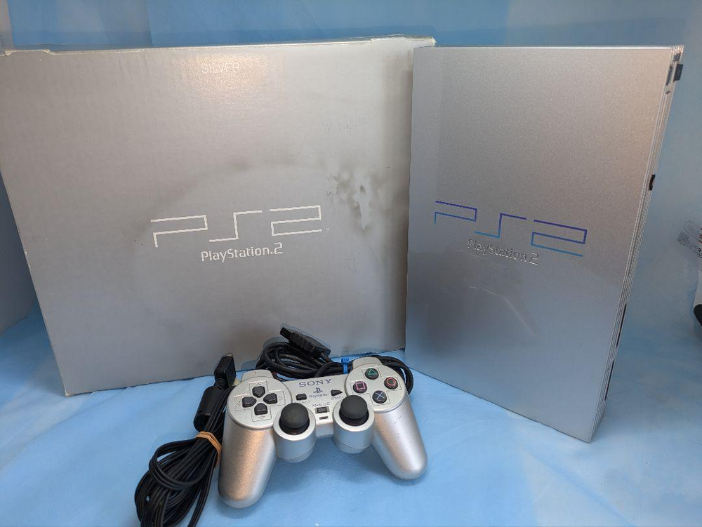 Sony PlayStation 2 SCPH-39000 Silver Japan Version Game Console