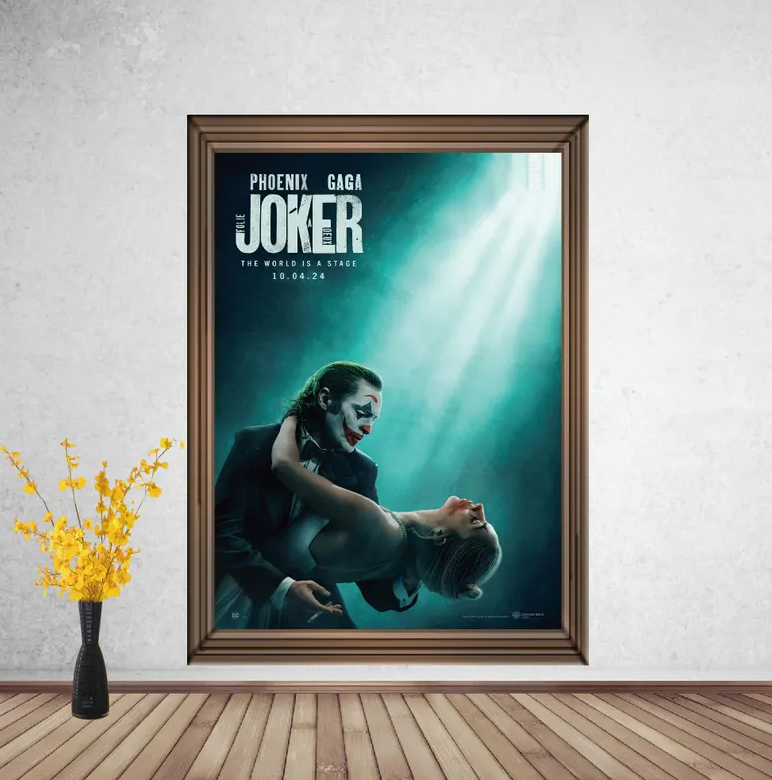 Joker Folie a Deux (2024) Classic Movie Poster, Home Decor, Vintage Movie Poster