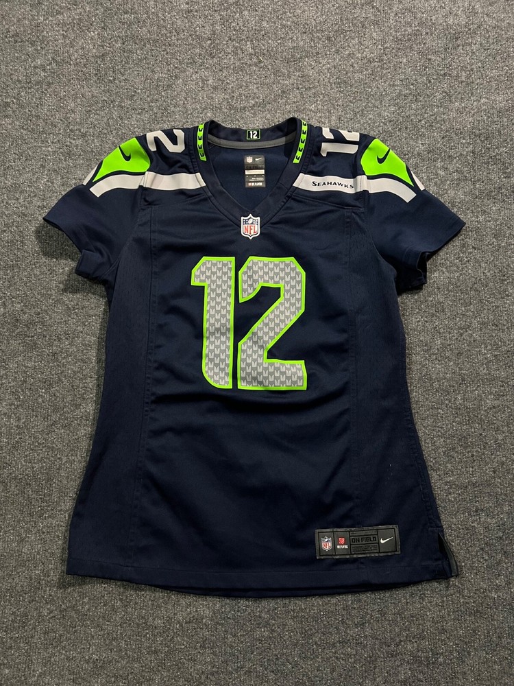 Nike Seattle Seahawks Jersey 12 Fan Blue Women’s M