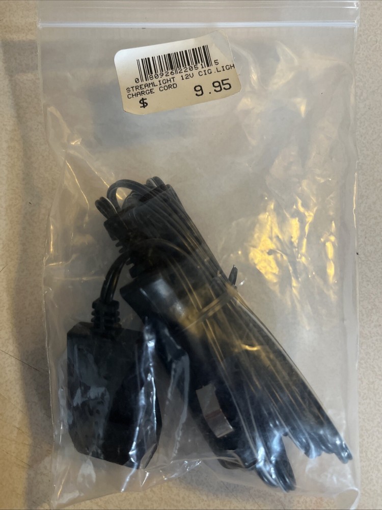 Streamlight 22051 DC 12V Plug-In Charge Cord For Rechargeables Genuine OEM