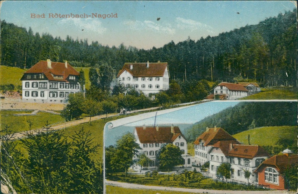 Postcard Baden-Württemberg Bad Rotenach Nagold 1928