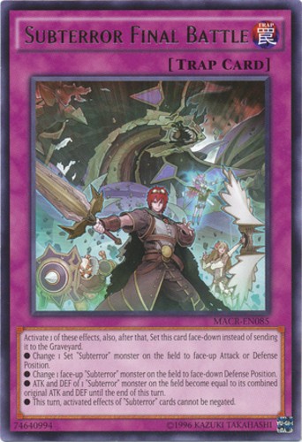 Subterror Final Battle MACR-EN085 Rare Unlimited Heavily Played