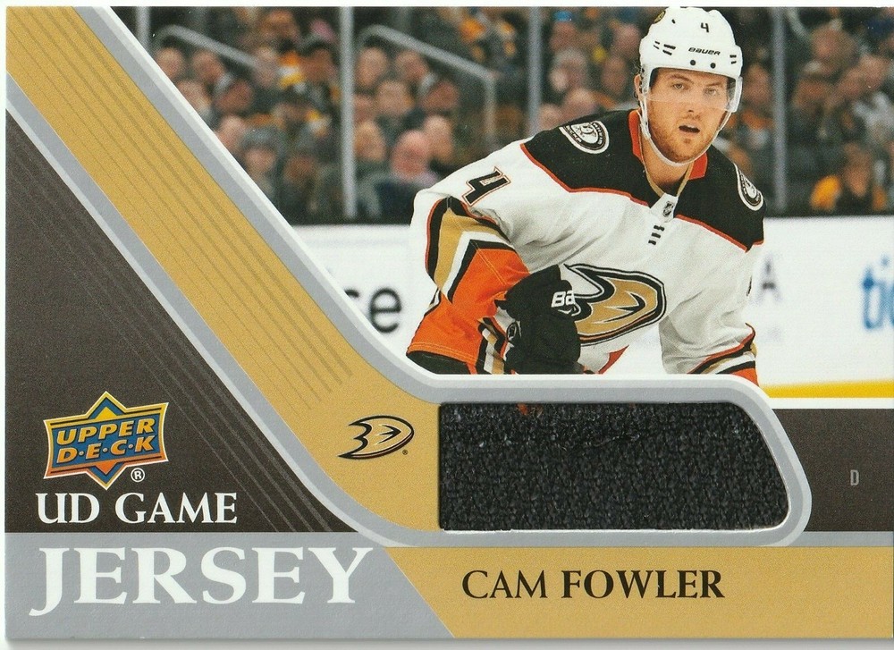 Cam Fowler 2020-21 Upper Deck Series 1 UD Game Jersey #GJ-CF Anaheim Ducks
