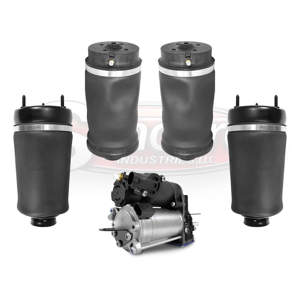 2007-2009 Mercedes GL320 Front & Rear Airmatic Air Springs & Air Compressor X164