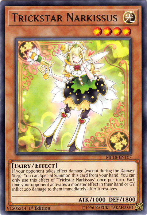 Trickstar Narkissus MP18-EN107 Rare 1st Edition x3 Near Mint
