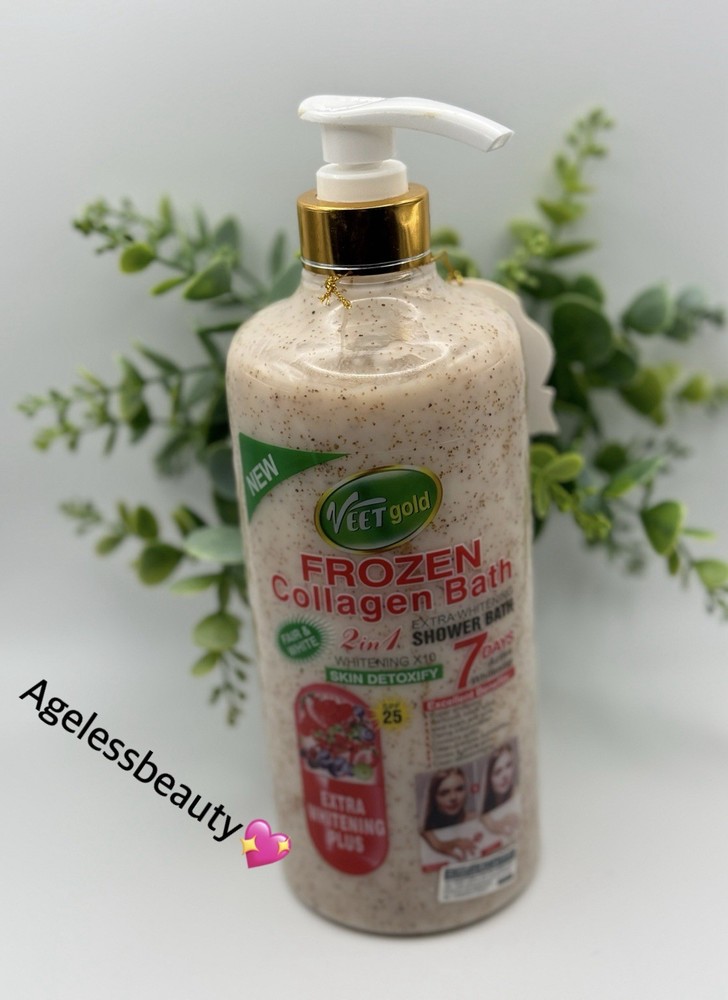 Veet Gold Frozen Collagen Shower Bath 2in1 Spf 25 💯 Original 1000ml