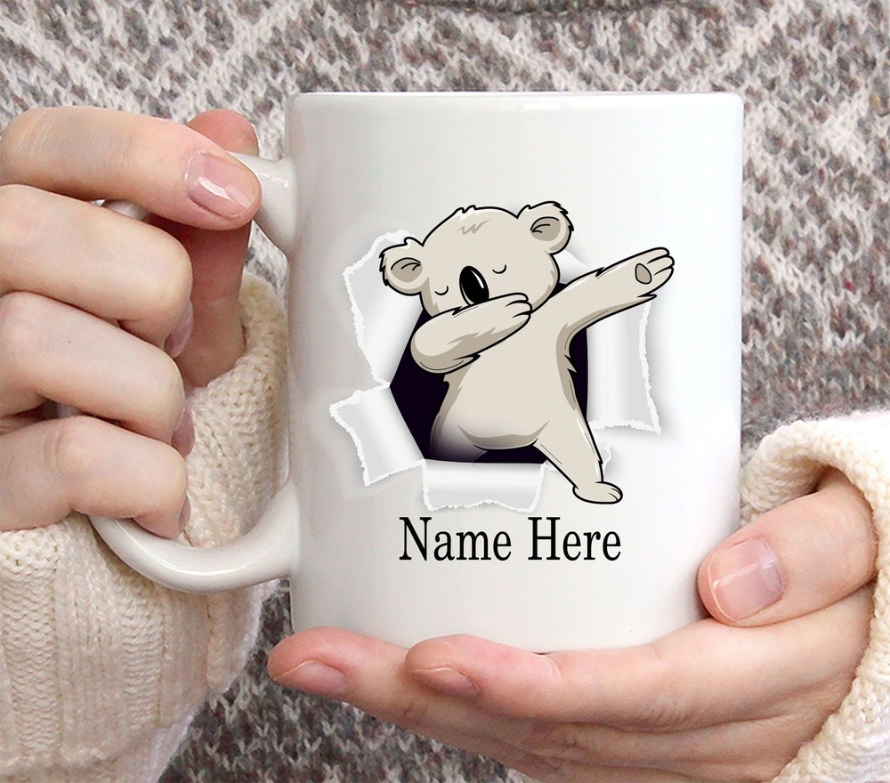 Funny Personalized Koala Custom Name Coffee Mug 11oz