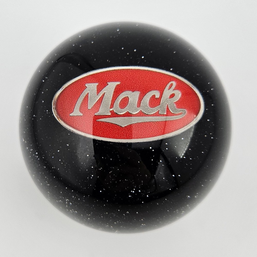 Black Glitter Vintage Style Roadwy Ball Mack Semi Truck Tractor Shift Knob USA