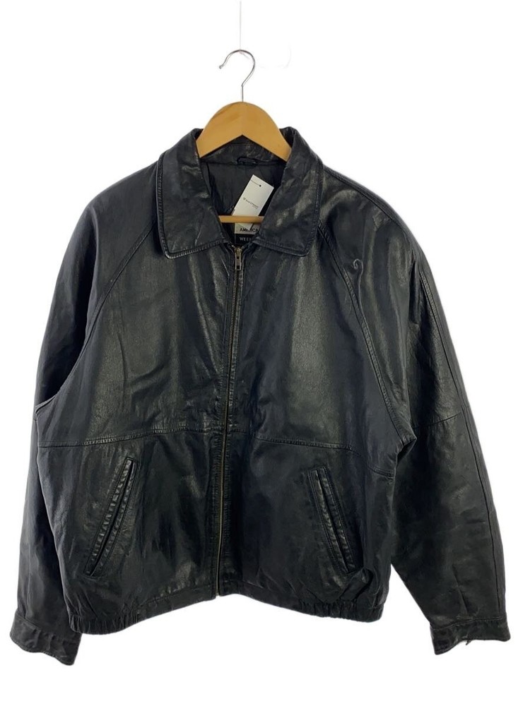 Leather Jacket Blouson/L/Leather/Blk 3995
