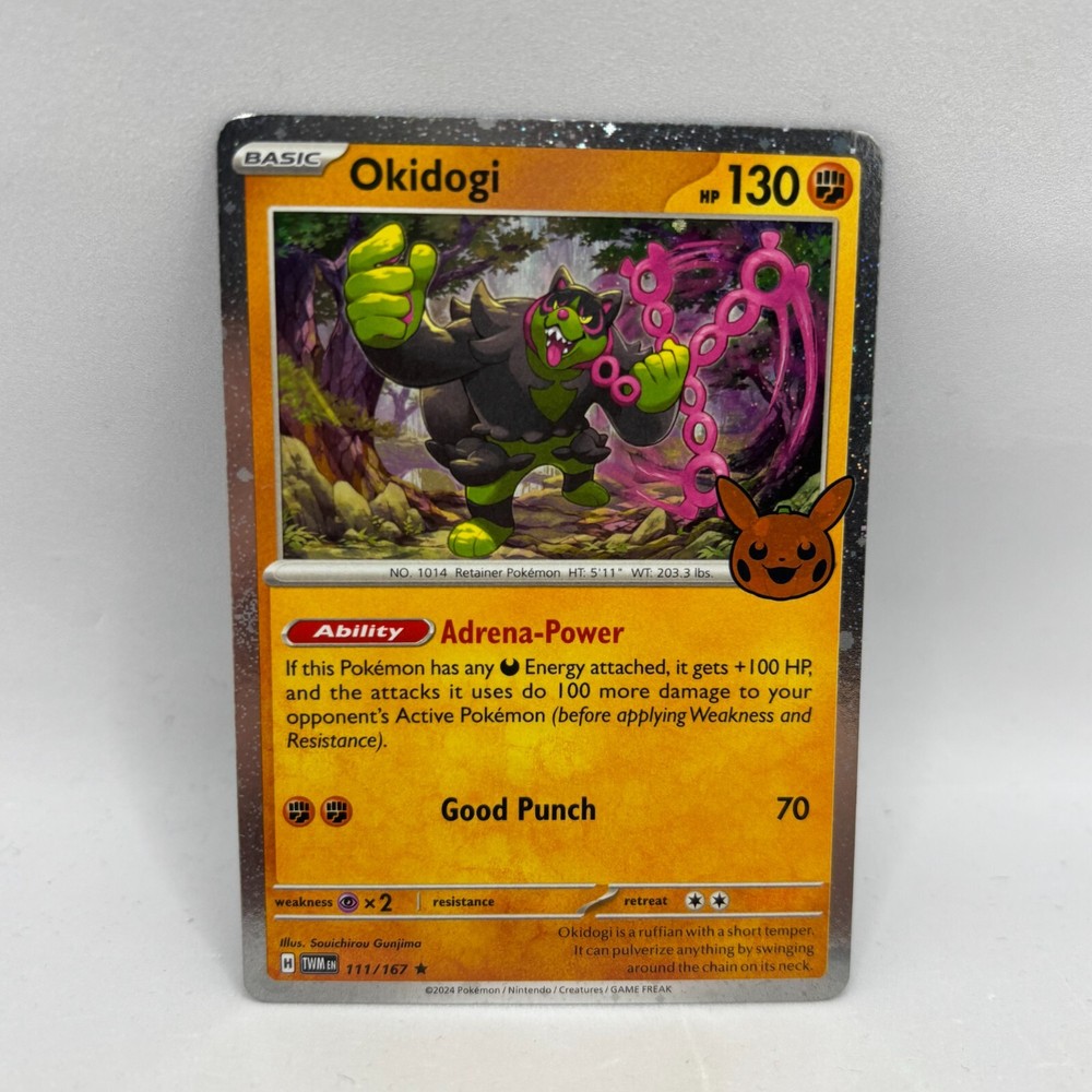 Pokemon TCG Okidogi 111/167 Trick or Trade 2024 Holo Promo NM Condition