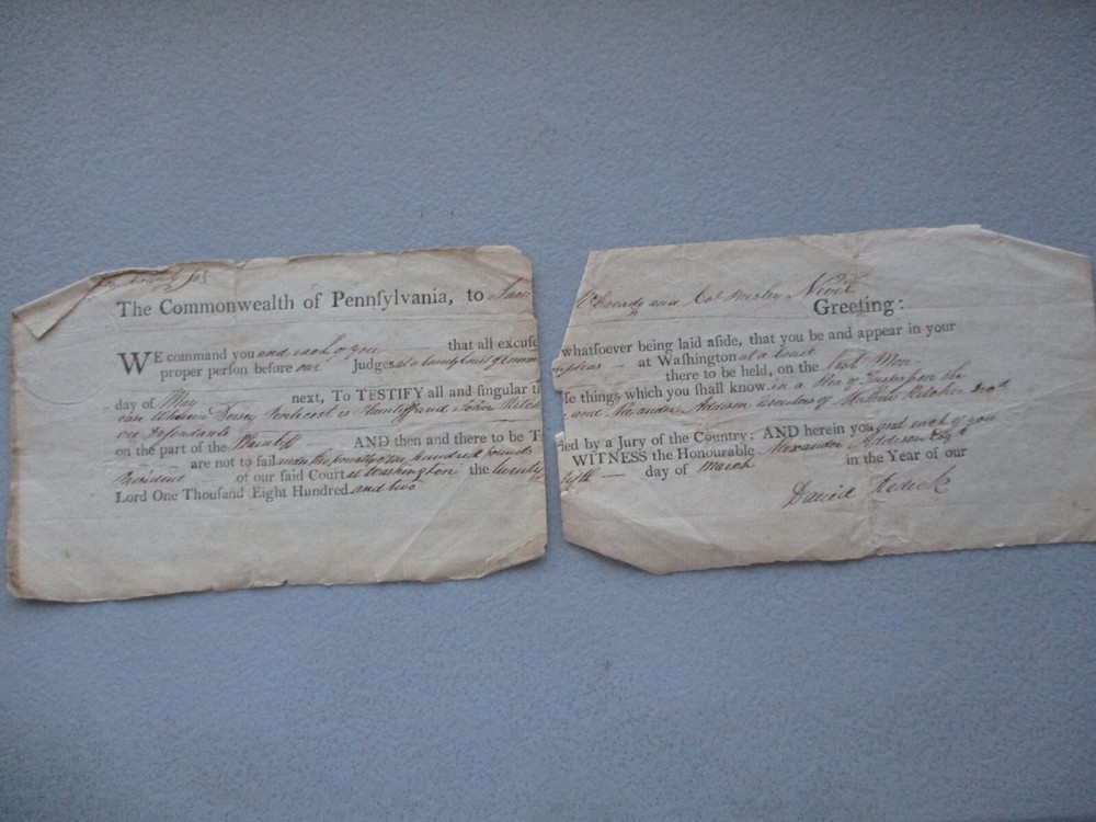 1802 D. Redick Rev War Vet. (George Washington,Colonel Presley Nevil) Signed Doc