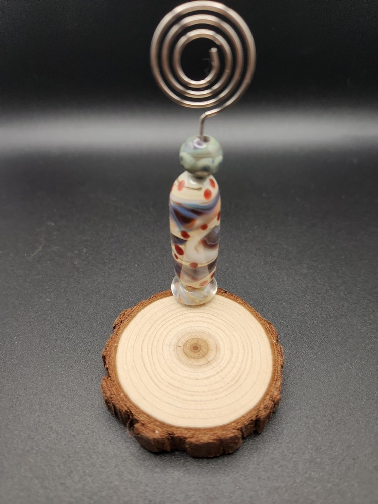 Borosilicate beads picture holder made in the USA New hippie freedom style photo