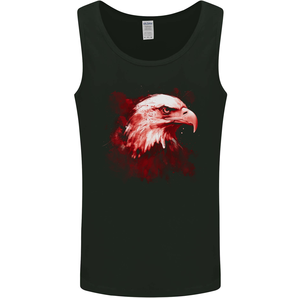 Eagle Head Watercolour Mens Vest Tank Top