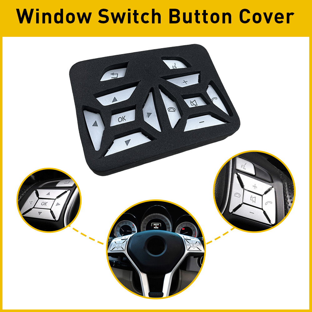 Chrome Steering Wheel Button Cover For Mercedes GLA Benz ML GL GLK GLE GLS 12-16