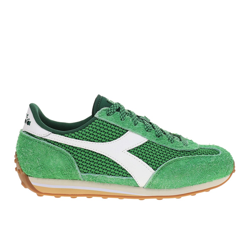 diadora Rally Lace Up  Mens Green, White Sneakers Casual Shoes 181563-70297
