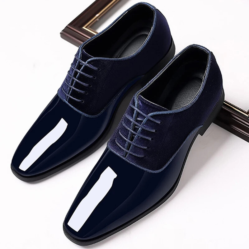 new Men's casual business shoes with lace up formal office work shoes