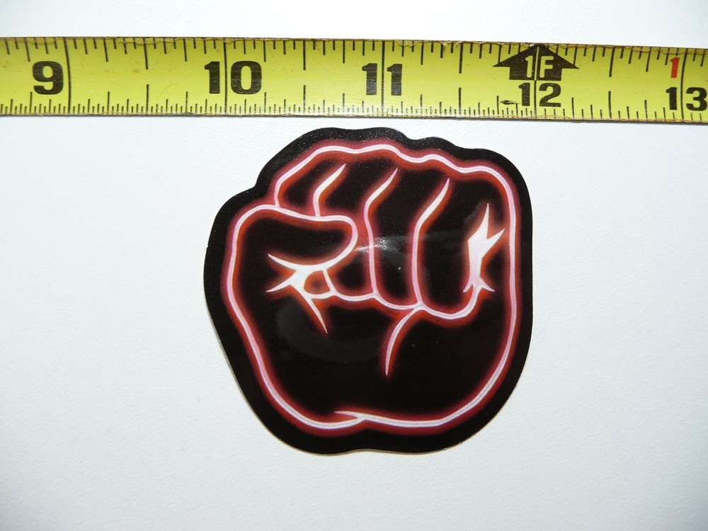 NEON DECAL STICKER FIST PROTEST POWER LAPTOP FUNNY CUTE DECORATION