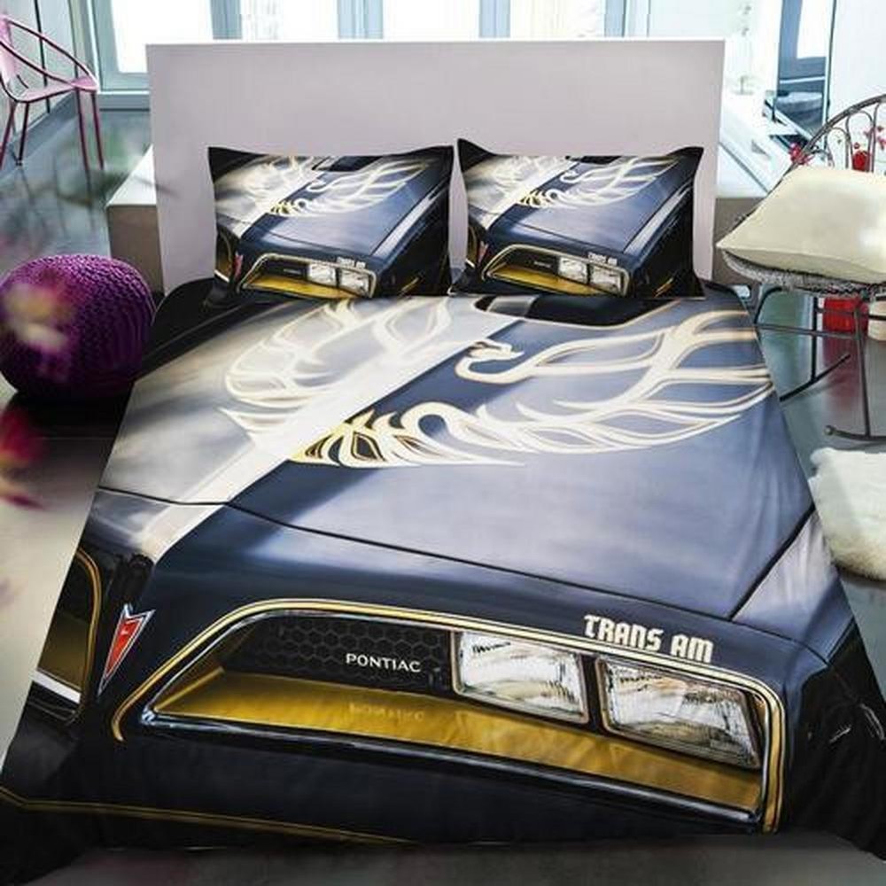 Trans Am Firebird Pontiac Bandit Quilt Duvet Cover Set Queen Bedclothes